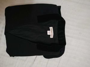 Black Velvet Trim Blazer