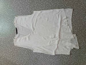 Zara White Layered Tank Top