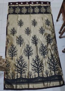 Brown &amp; Gold Tree Curtains