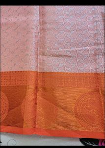Elegant Pink &amp; Orange Saree