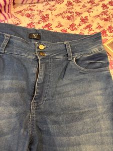 women 36inch waist Blue Denim Jeans