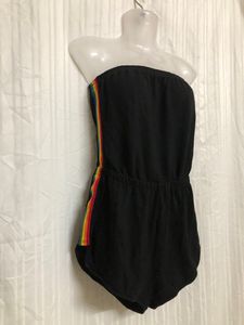 Garage Black Strapless Jumpsuit