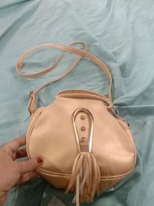 Gold Colour Sling Bag