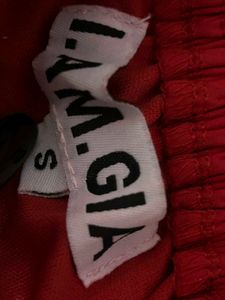 Red Off-Shoulder Corset Top