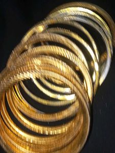 Sparkly Gold Bangle Set