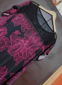 Purple🟣 Floral Printed Top For 46 Bust
