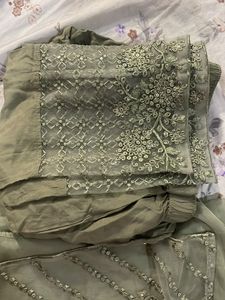 Pant And Dupatta Set With Beautiful Embroidery