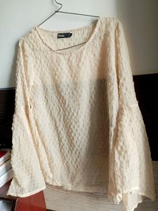 Beautiful Ruffle Sleeves Top.