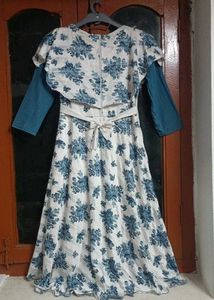 Floral Print Dress with Sleeves