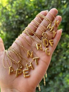 Letter &#39;M&#39; Rhinestone Necklace