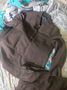 Collar Brown Suit Jodhpuri