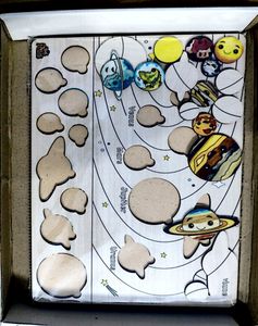 The Relic Treasures Wooden Solar System Puzzle .