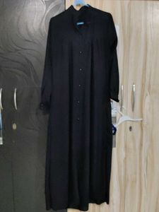 Black Button-Down Abaya