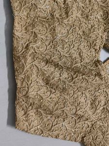 Embroidered Golden Blouse