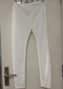 New White Leggings - Casual Comfort Size 36
