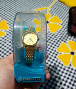 Sonata Golden Watch
