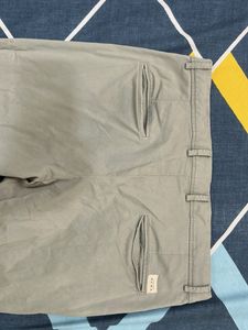 Zara lime green cotton blend trouser(casual&amp;Formal