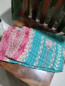 Pink Embroidered Kurta Set