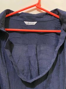 Elegant Navy Blue Top Length 28 Bust Till 40