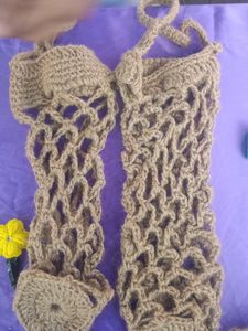 Jute Crochet Bottle Bag