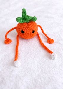 Crochet Orange Character Plush keychain🧡🍊😍