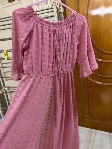 Pink Off-Shoulder Top-Dress