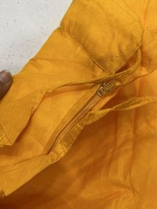 Yellow Embroidered Skirt