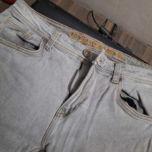 Grey Denim Jeans For Mens