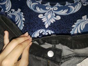 Two-Tone Patchwork Jeans