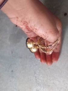 Golden Jhumka Earrings
