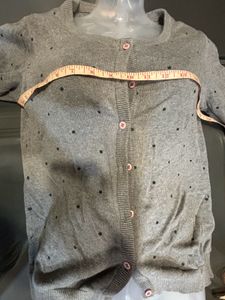 GINGER BLACK POLKA GREY Light Wooden Sweater