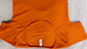 Orange Square Neck Top