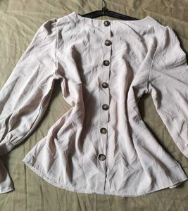 SHEIN Button Down Chic Top