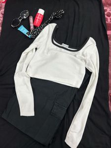 Chic White Long Sleeve Top