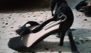 Velvet Black Pencil Heels
