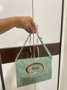 Zara Mint Green Shoulder Bag