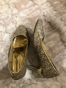 Sparkling Gold Heels