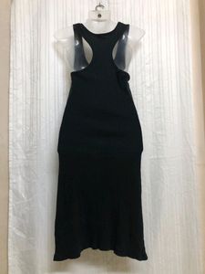 Bahamas Black Sleeveless Midi  Dress