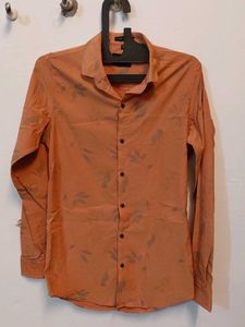 Orange Patterned Shirt