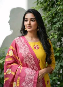 Jaipuri Style Printed Pure Cotton Suit