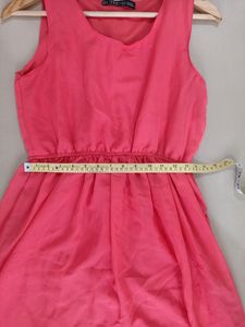 Pink Party Dress/Casual Wear For Woman