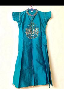 Green Mastani Silk Kurta