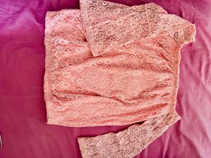 Peach Lace Top