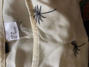 H&amp;M Women’s Off White Printed  Strapy Top (S)