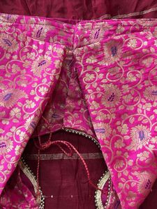 Pink Brocade Blouse