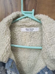 imported .inner fur lining denim jacket