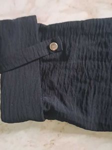 Elegant Black Button-Down Top