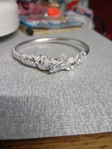 Silver Tone Nanthi Sivan Men Bangle.