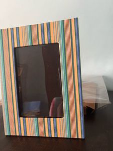 Striped Picture Frame Set