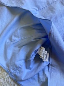 Blue Zara Basic Fitted Shirt